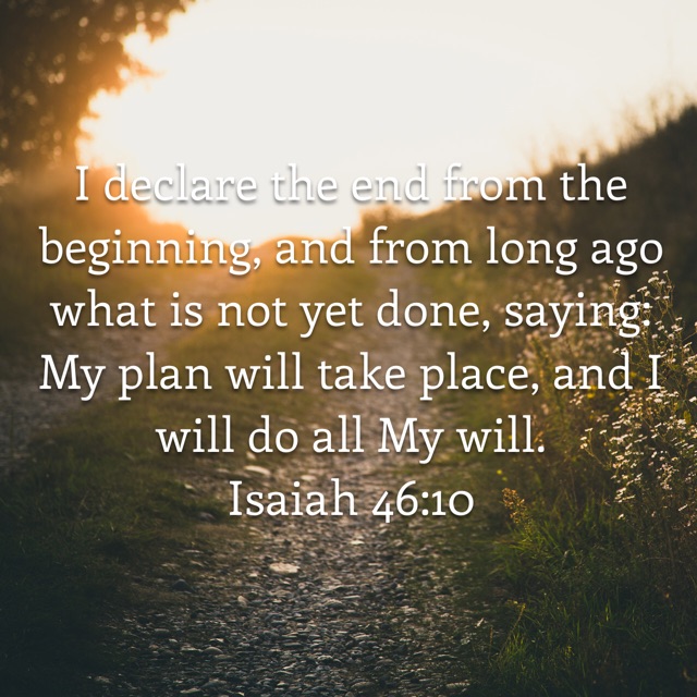 Declare the End From The beginning 